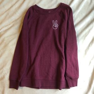 Old Navy Maroon Crewneck